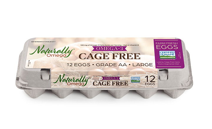 Naturally Omega Eggs produced by National Food NW Cherry Lane Family Farms